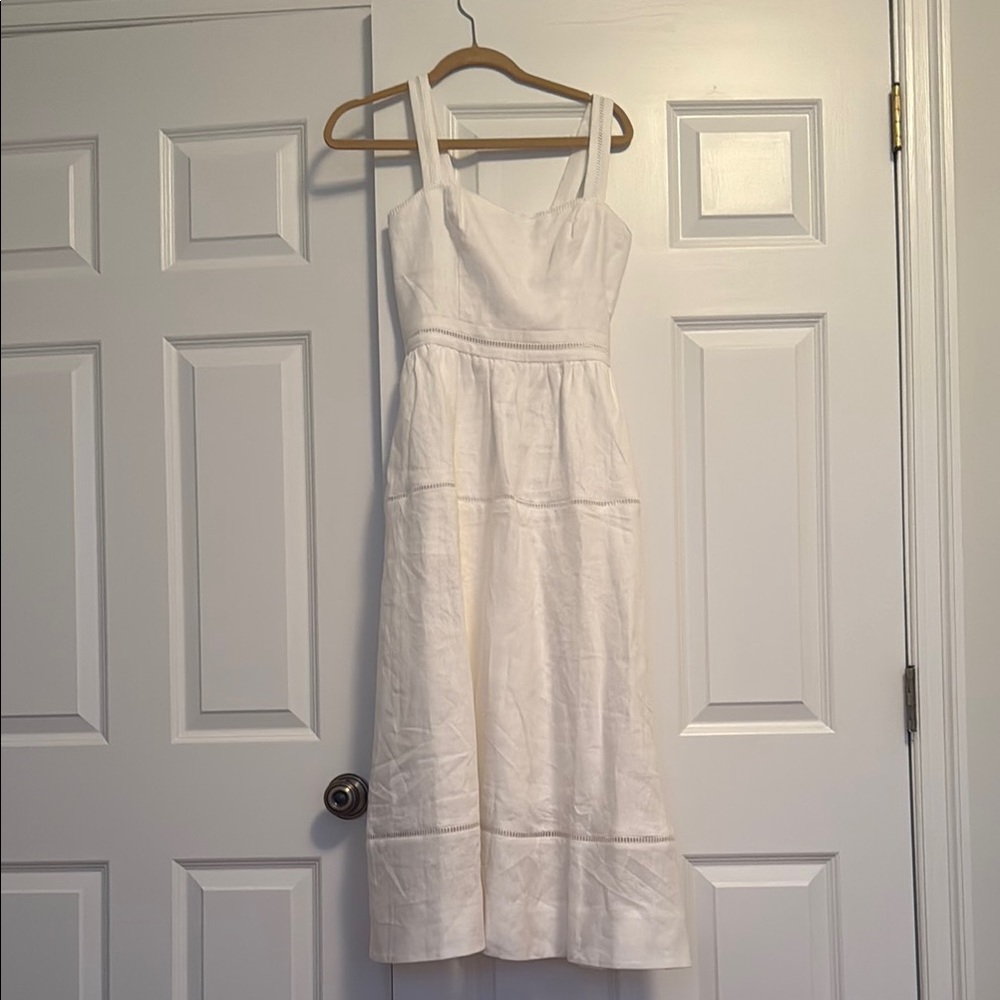 Reformation White Everett Midi Dress - Picture 6 of 7